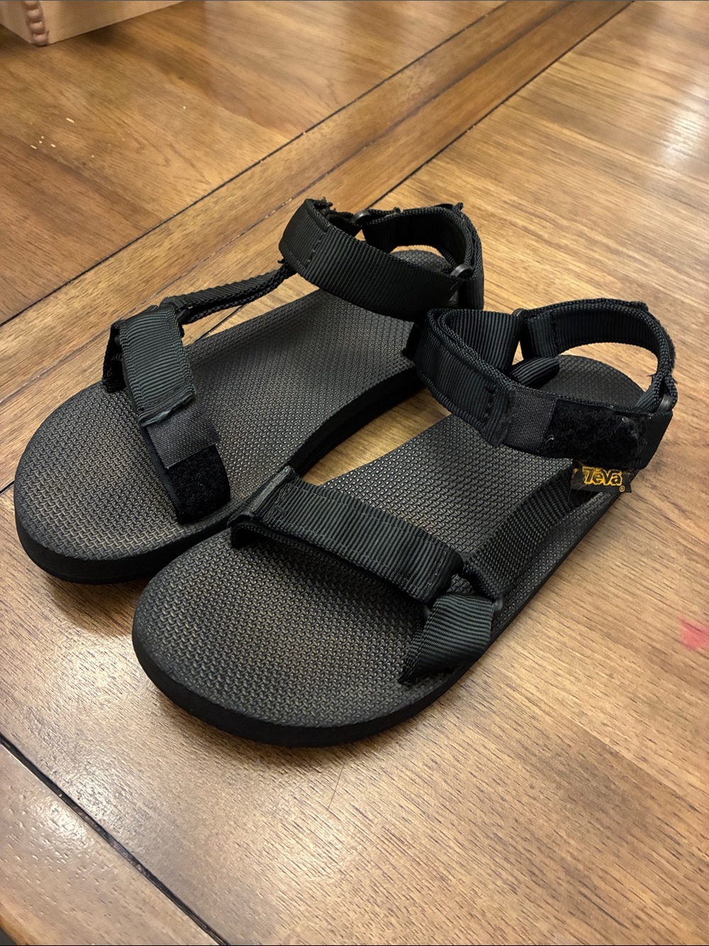 Teva Black Men's women’s Adjustable Strap Sandals